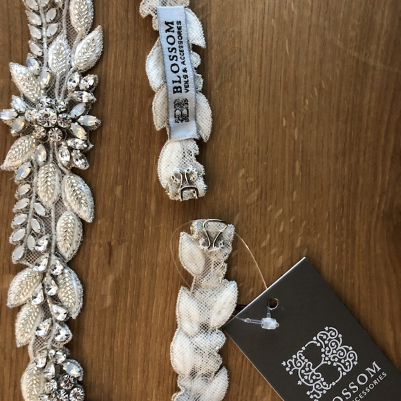 BHLDN Osmonda Belt (Opal & silver crystals) XS